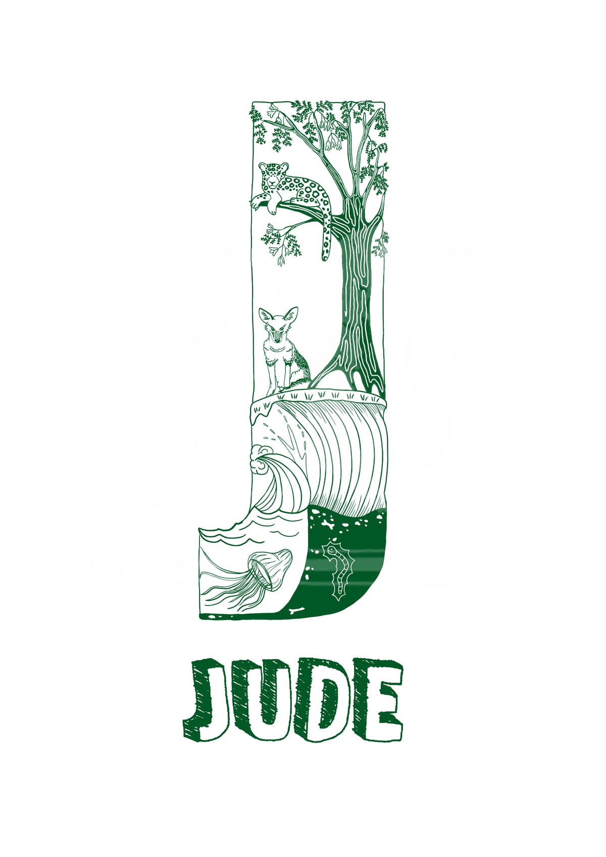J - SINGLE LETTER & NAME