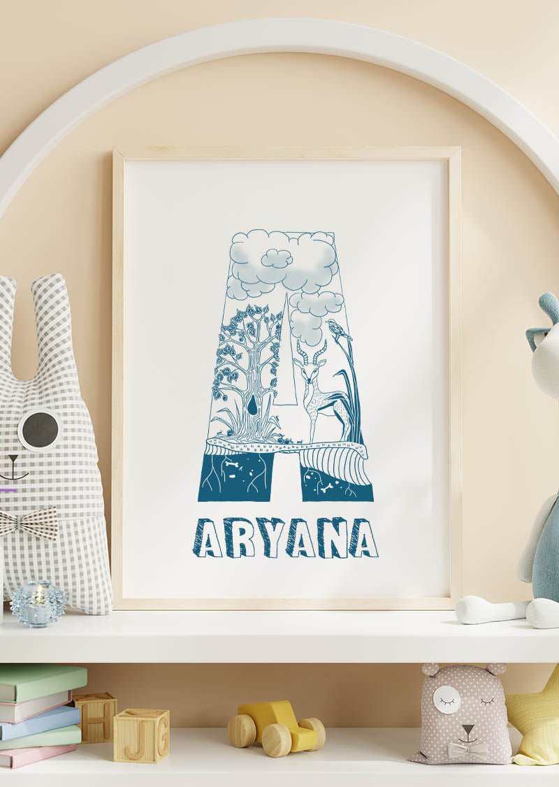 A - SINGLE LETTER & NAME