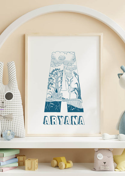 A - SINGLE LETTER & NAME