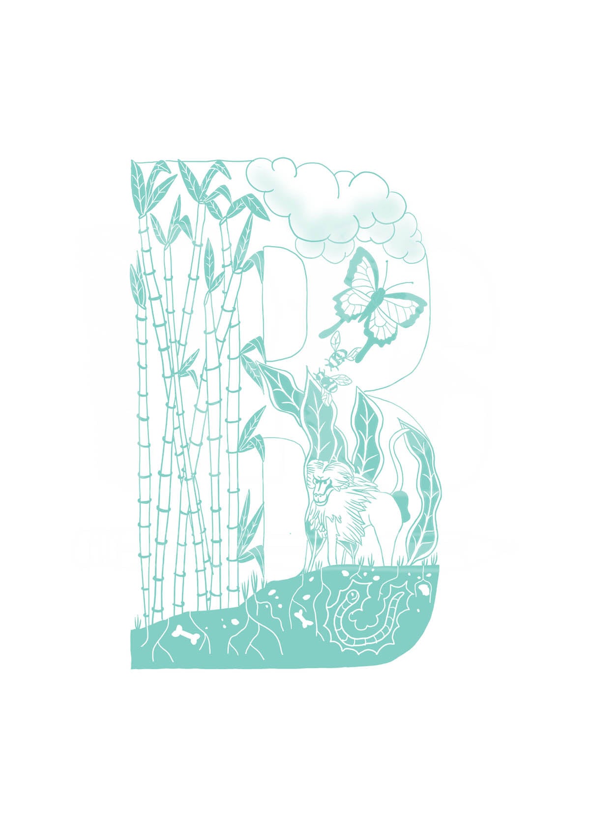B - SINGLE LETTER