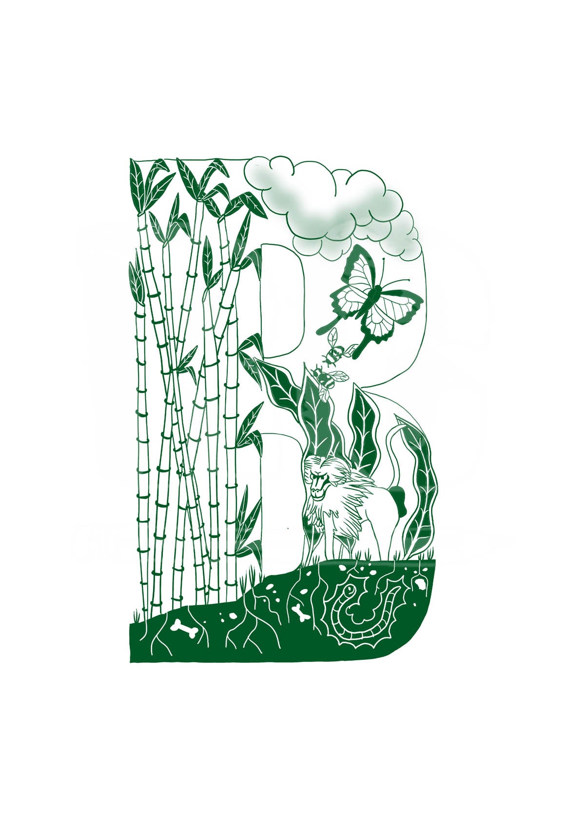 B - SINGLE LETTER