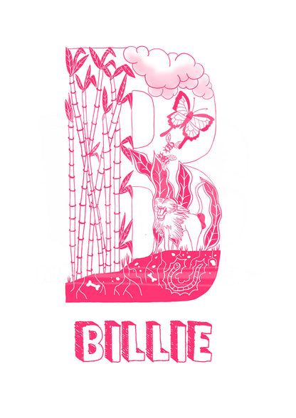 B - SINGLE LETTER & NAME