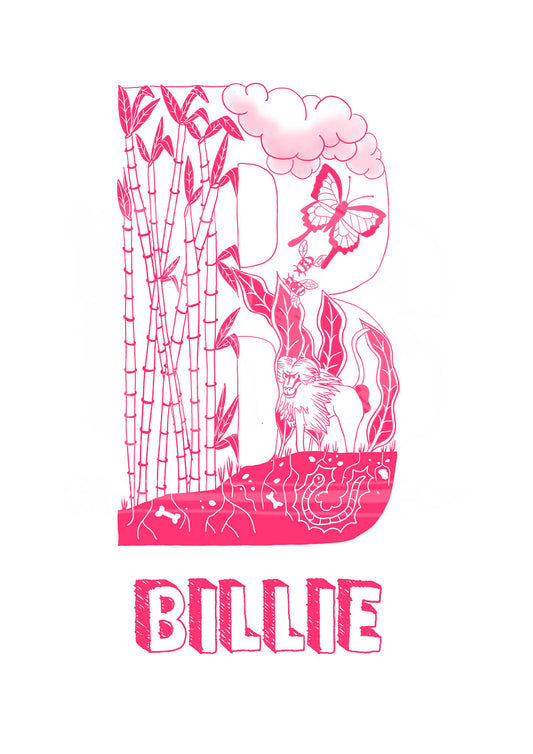 B - SINGLE LETTER & NAME