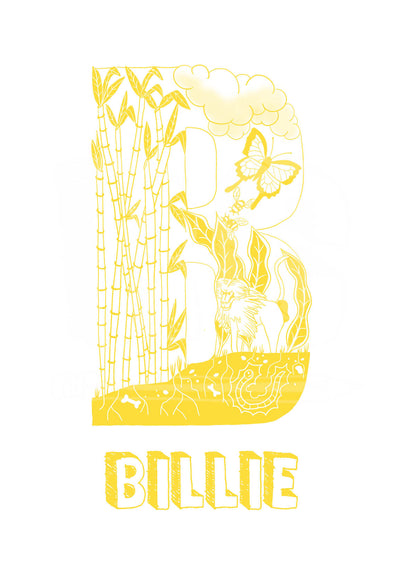 B - SINGLE LETTER & NAME