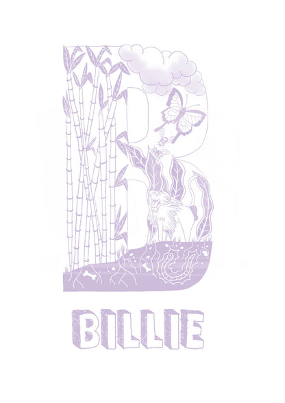 B - SINGLE LETTER & NAME
