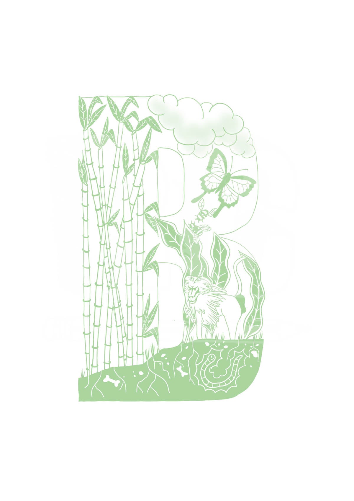 B - SINGLE LETTER