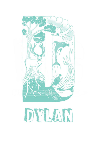D - SINGLE LETTER & NAME