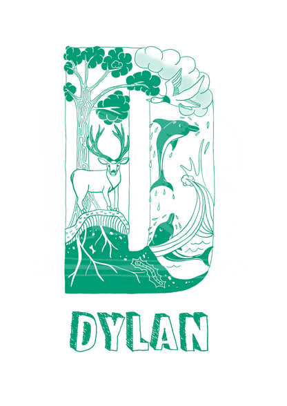 D - SINGLE LETTER & NAME