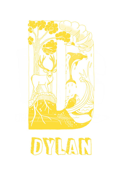 D - SINGLE LETTER & NAME