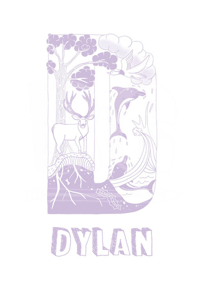 D - SINGLE LETTER & NAME