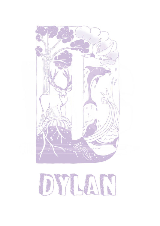 D - SINGLE LETTER & NAME