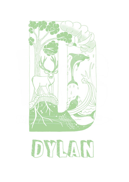 D - SINGLE LETTER & NAME