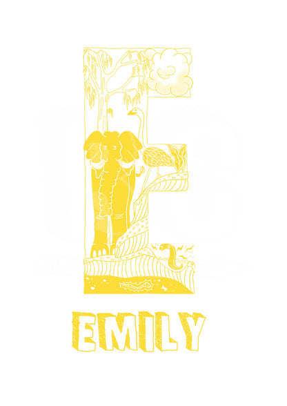 E - SINGLE LETTER & NAME