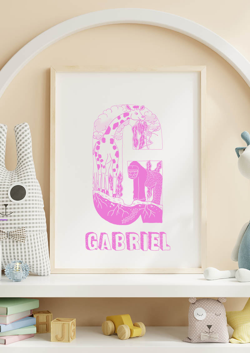 G - SINGLE LETTER & NAME