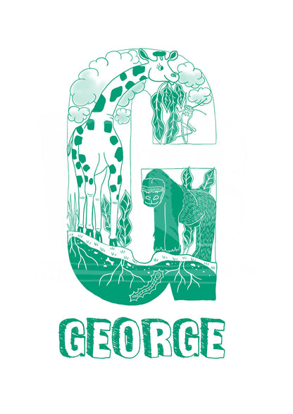 G - SINGLE LETTER & NAME