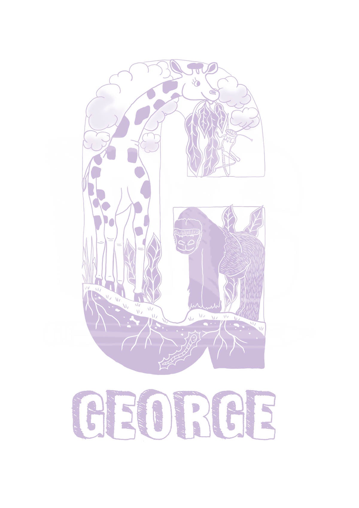 G - SINGLE LETTER & NAME