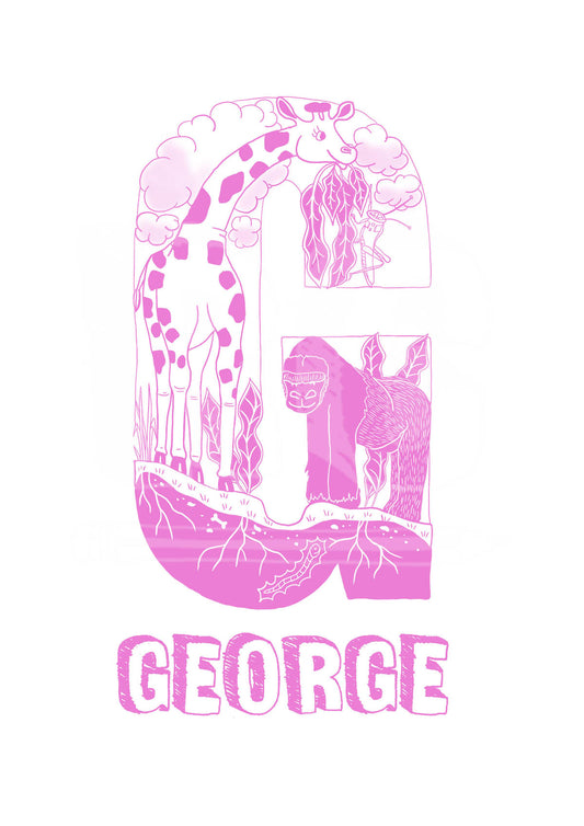 G - SINGLE LETTER & NAME
