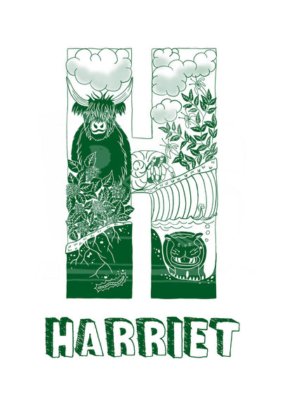 H - SINGLE LETTER & NAME