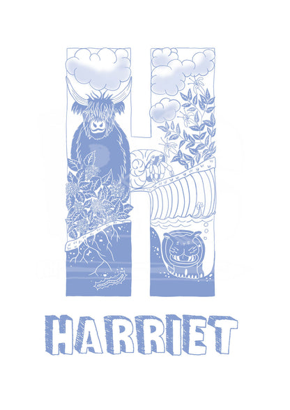 H - SINGLE LETTER & NAME