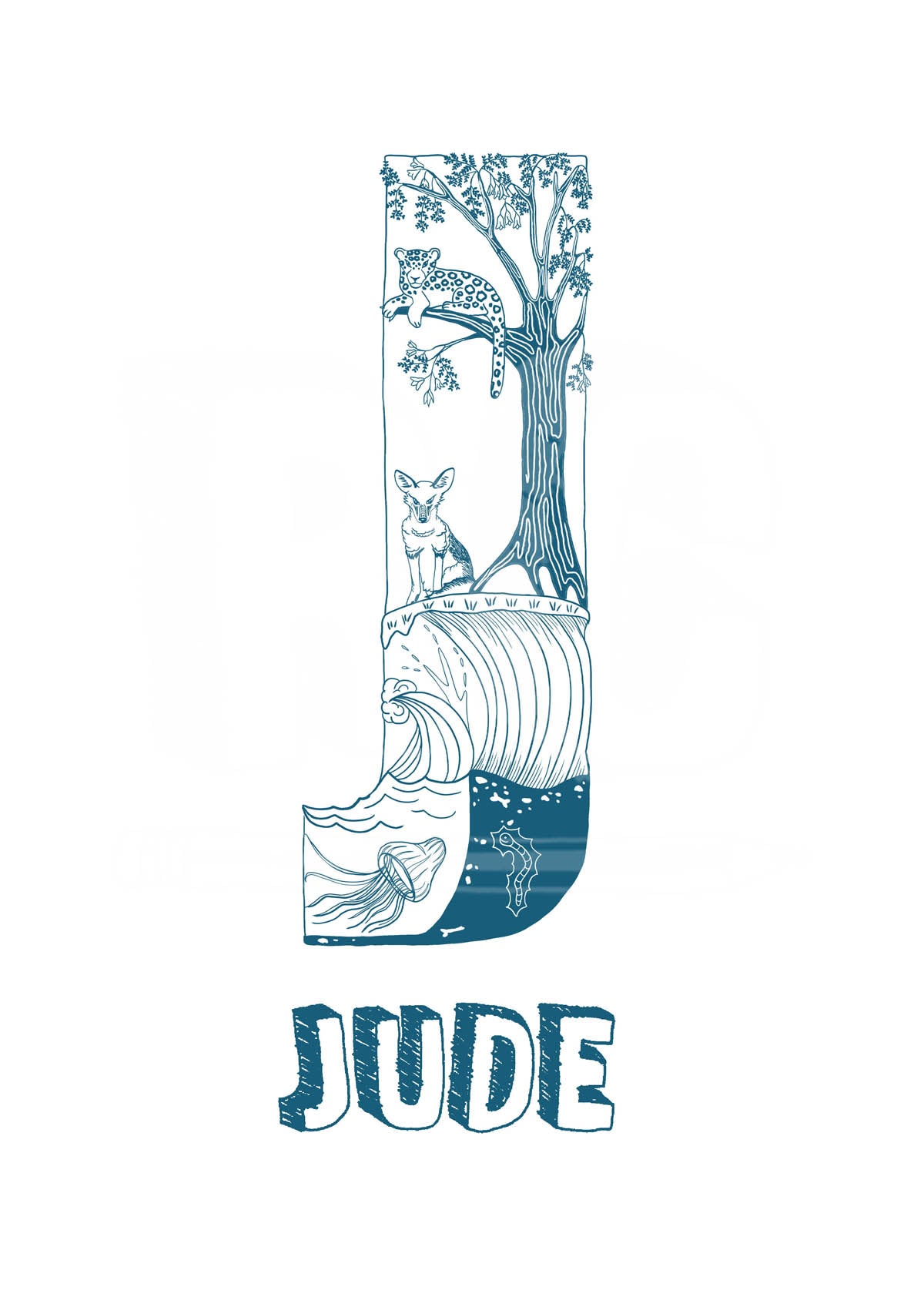J - SINGLE LETTER & NAME