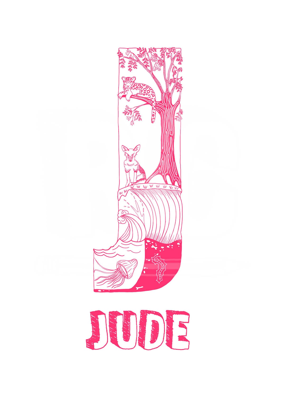 J - SINGLE LETTER & NAME