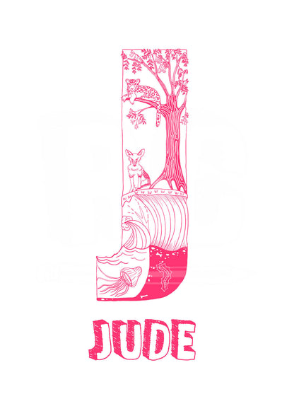 J - SINGLE LETTER & NAME