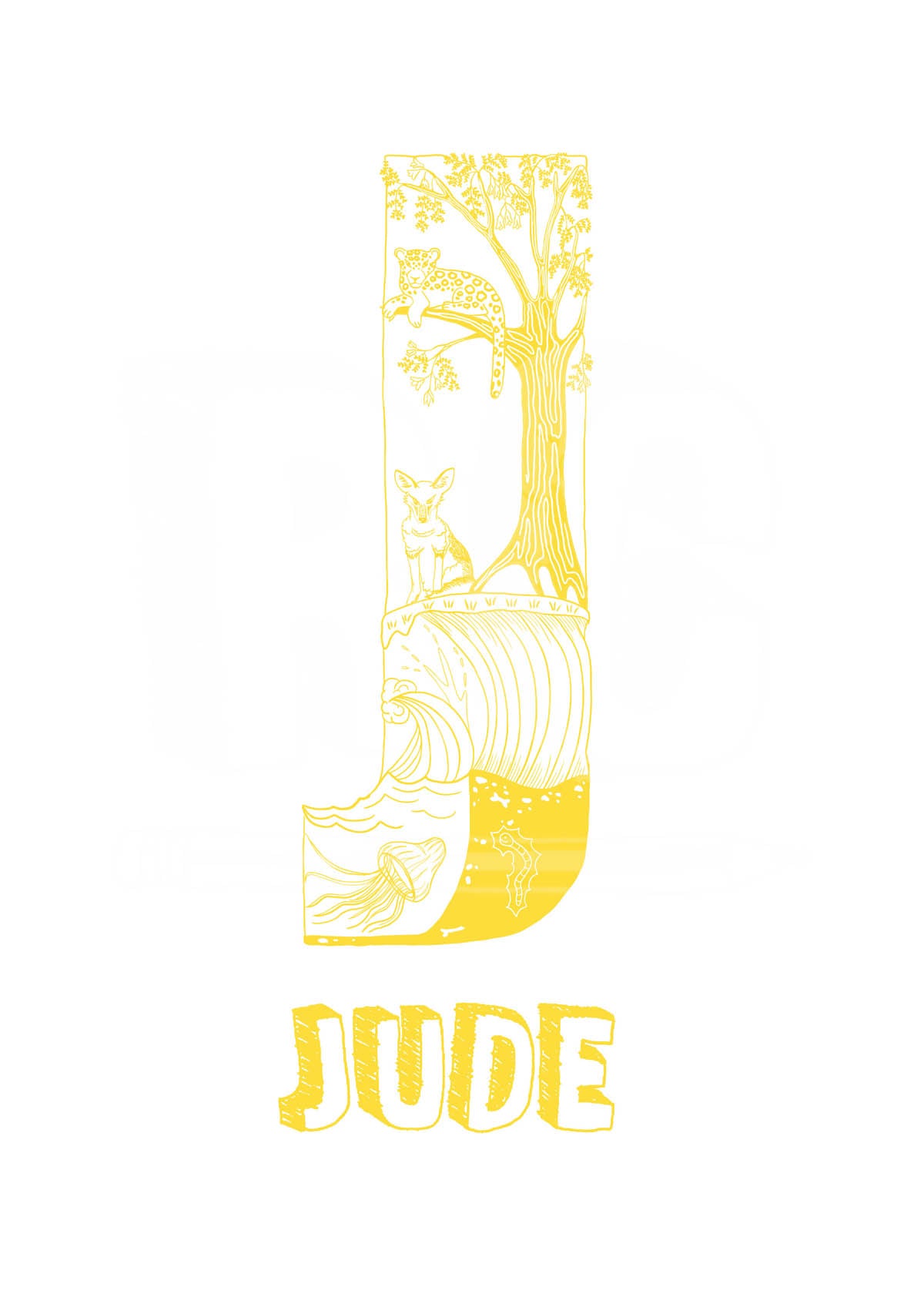 J - SINGLE LETTER & NAME