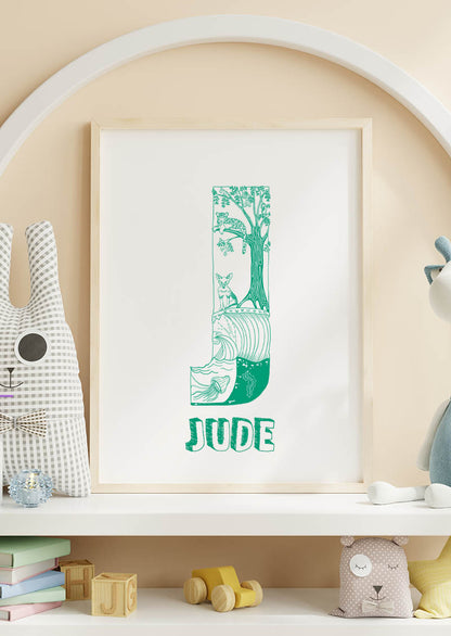 J - SINGLE LETTER & NAME