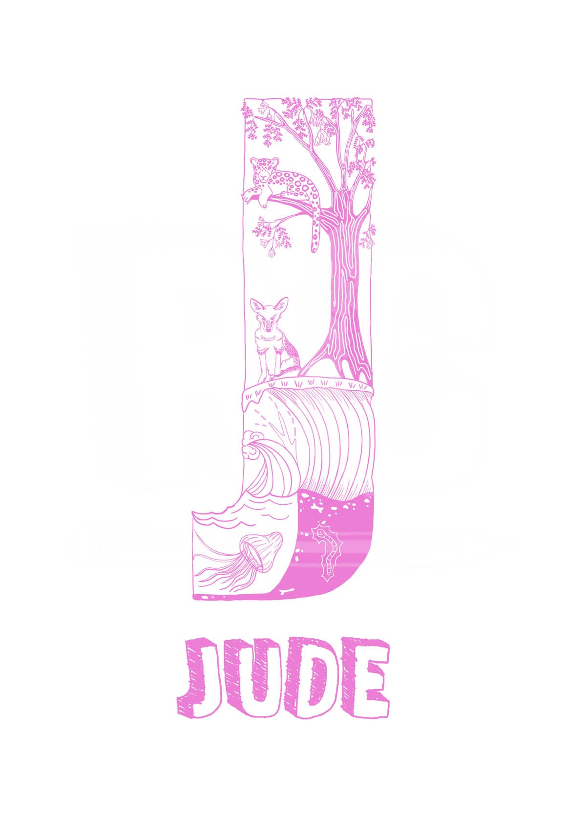 J - SINGLE LETTER & NAME