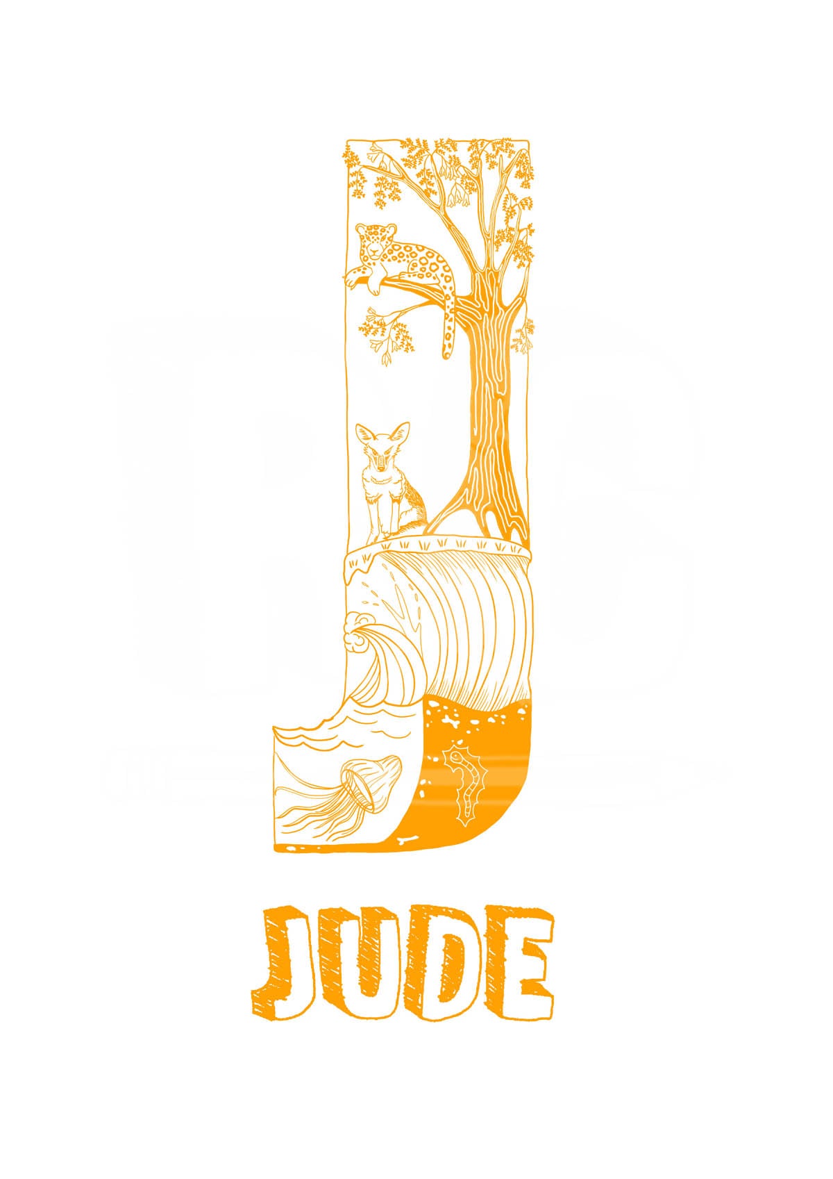 J - SINGLE LETTER & NAME