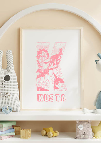 K - SINGLE LETTER & NAME