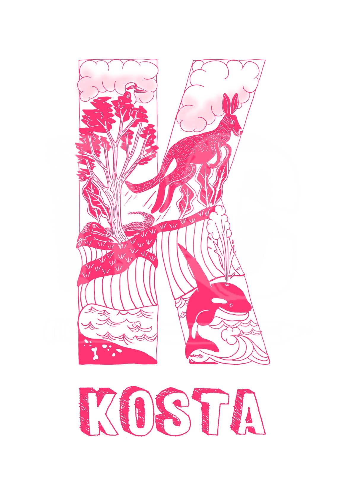 K - SINGLE LETTER & NAME