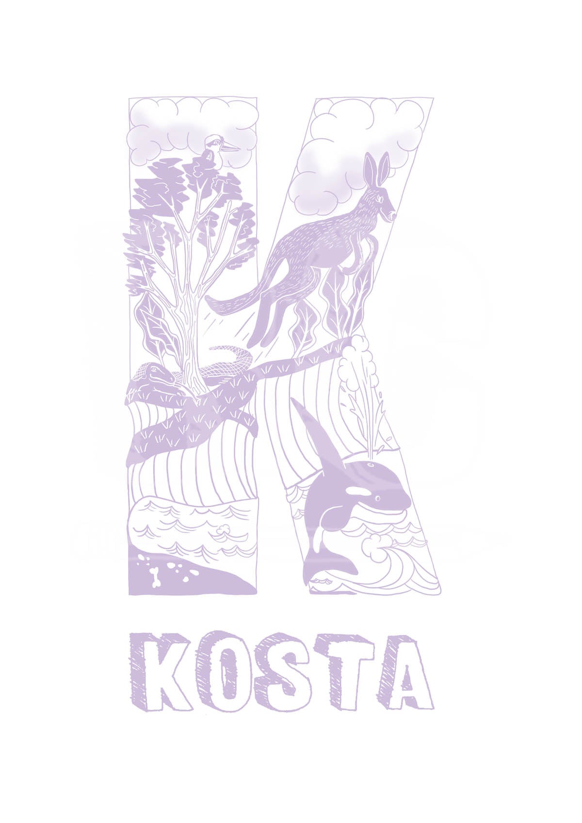 K - SINGLE LETTER & NAME
