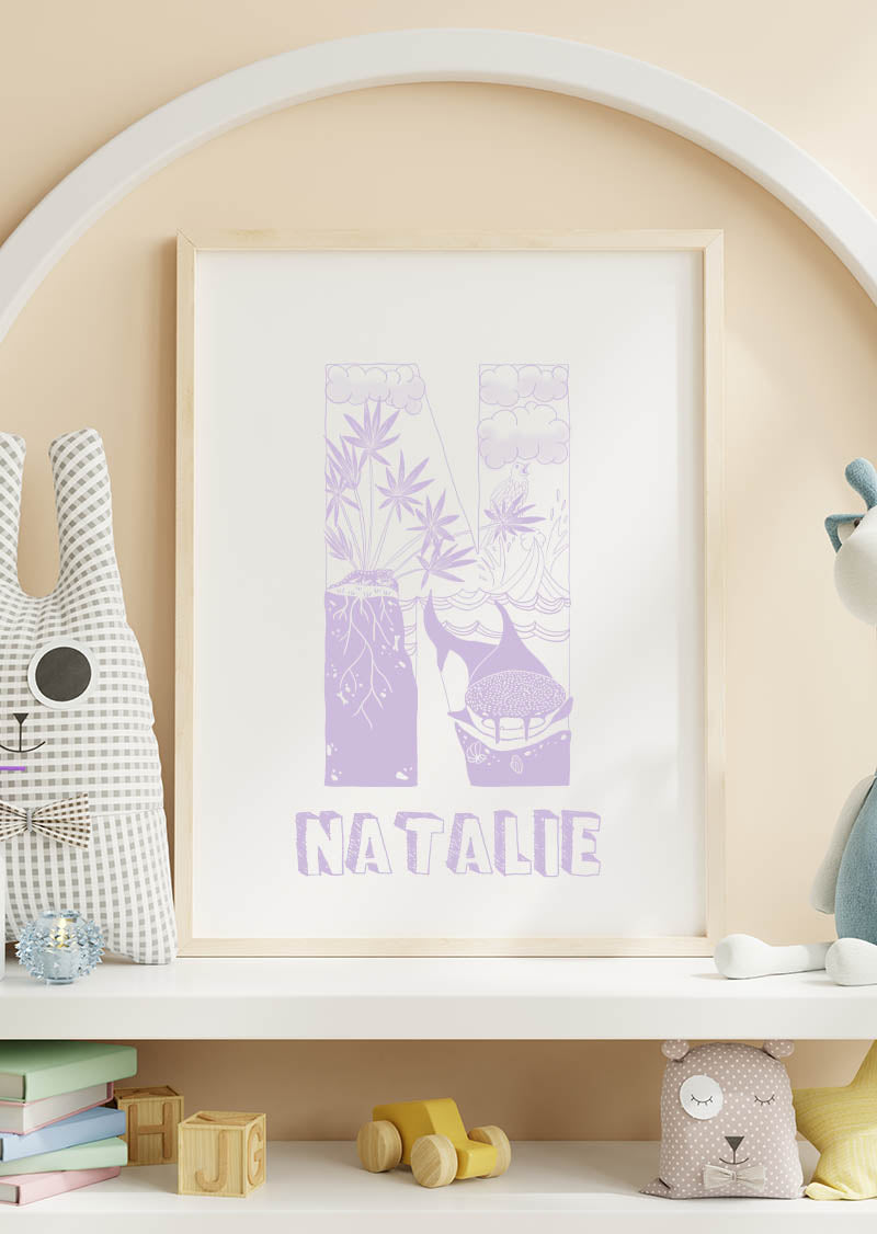 N - SINGLE LETTER & NAME