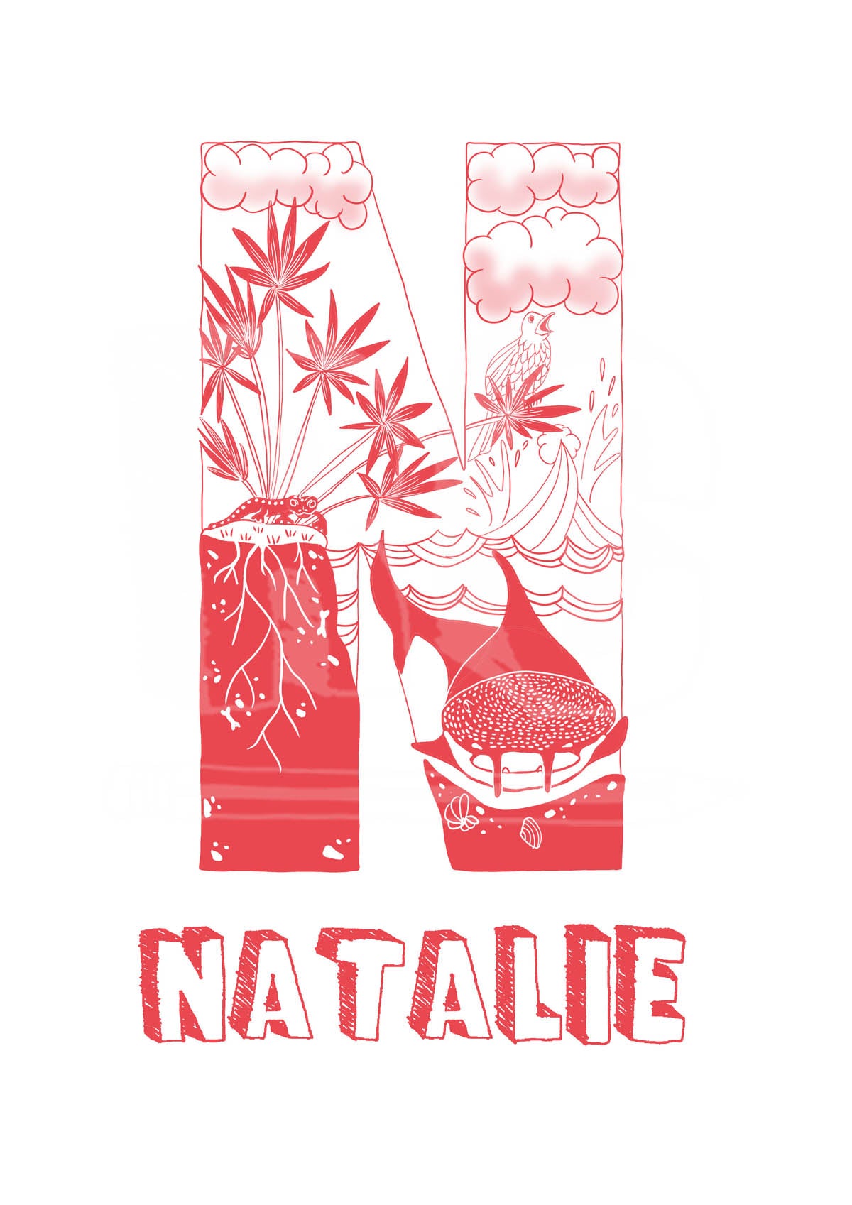 N - SINGLE LETTER & NAME