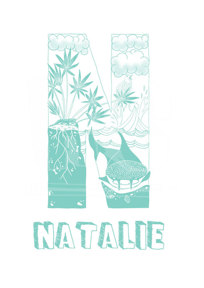 N - SINGLE LETTER & NAME