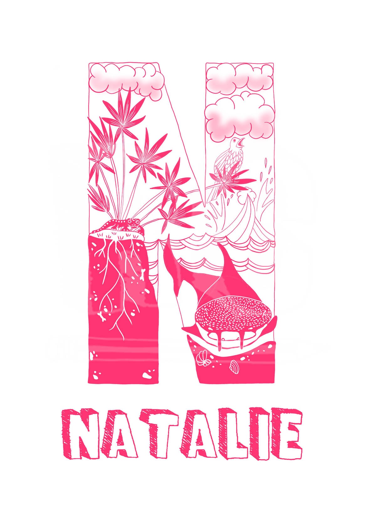 N - SINGLE LETTER & NAME