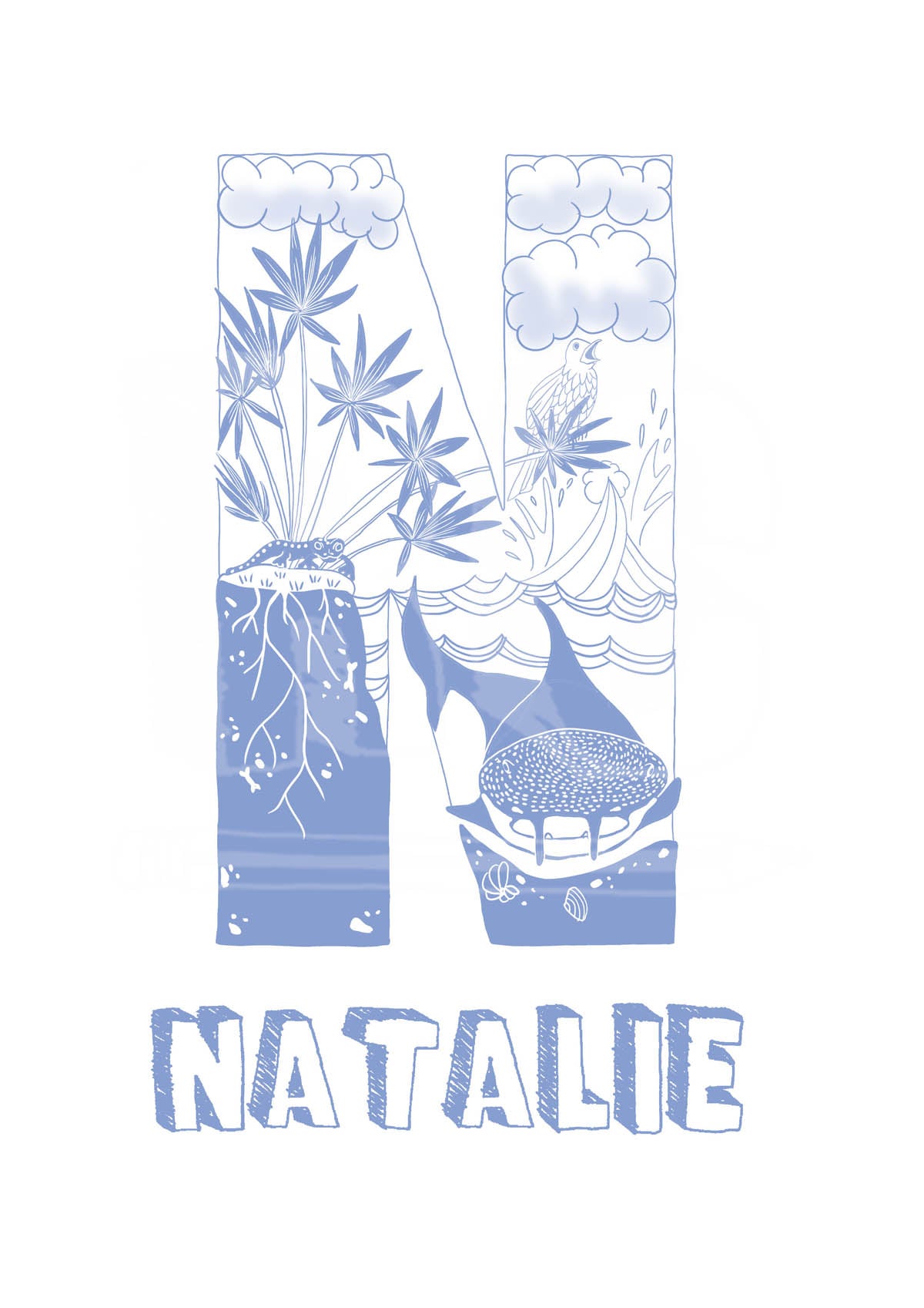 N - SINGLE LETTER & NAME