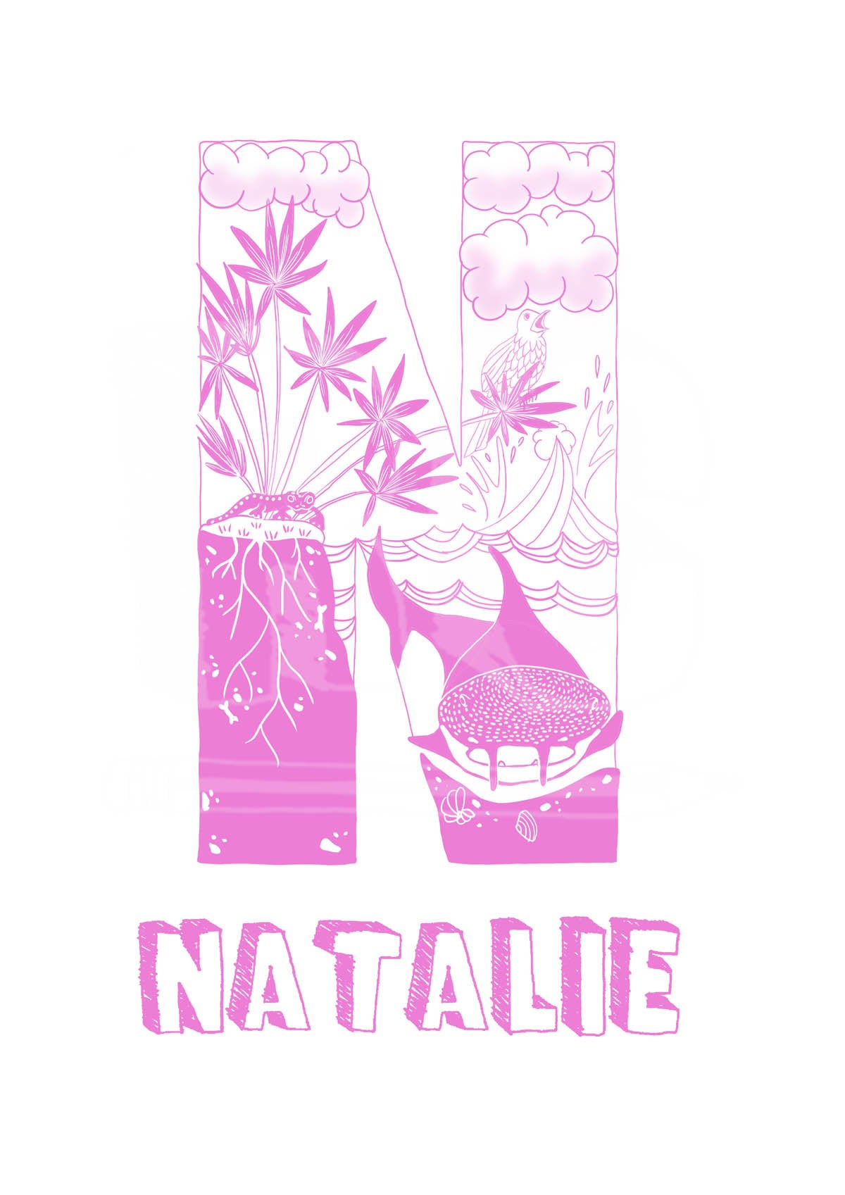 N - SINGLE LETTER & NAME