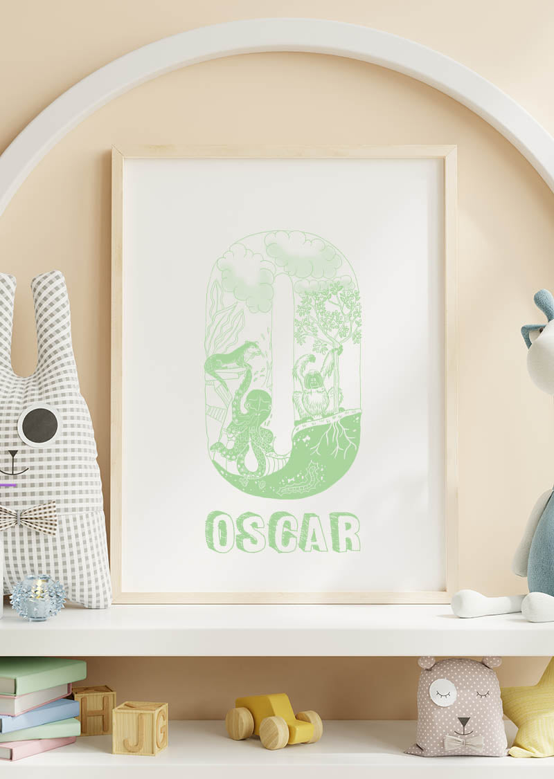 O - SINGLE LETTER & NAME