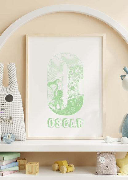 O - SINGLE LETTER & NAME