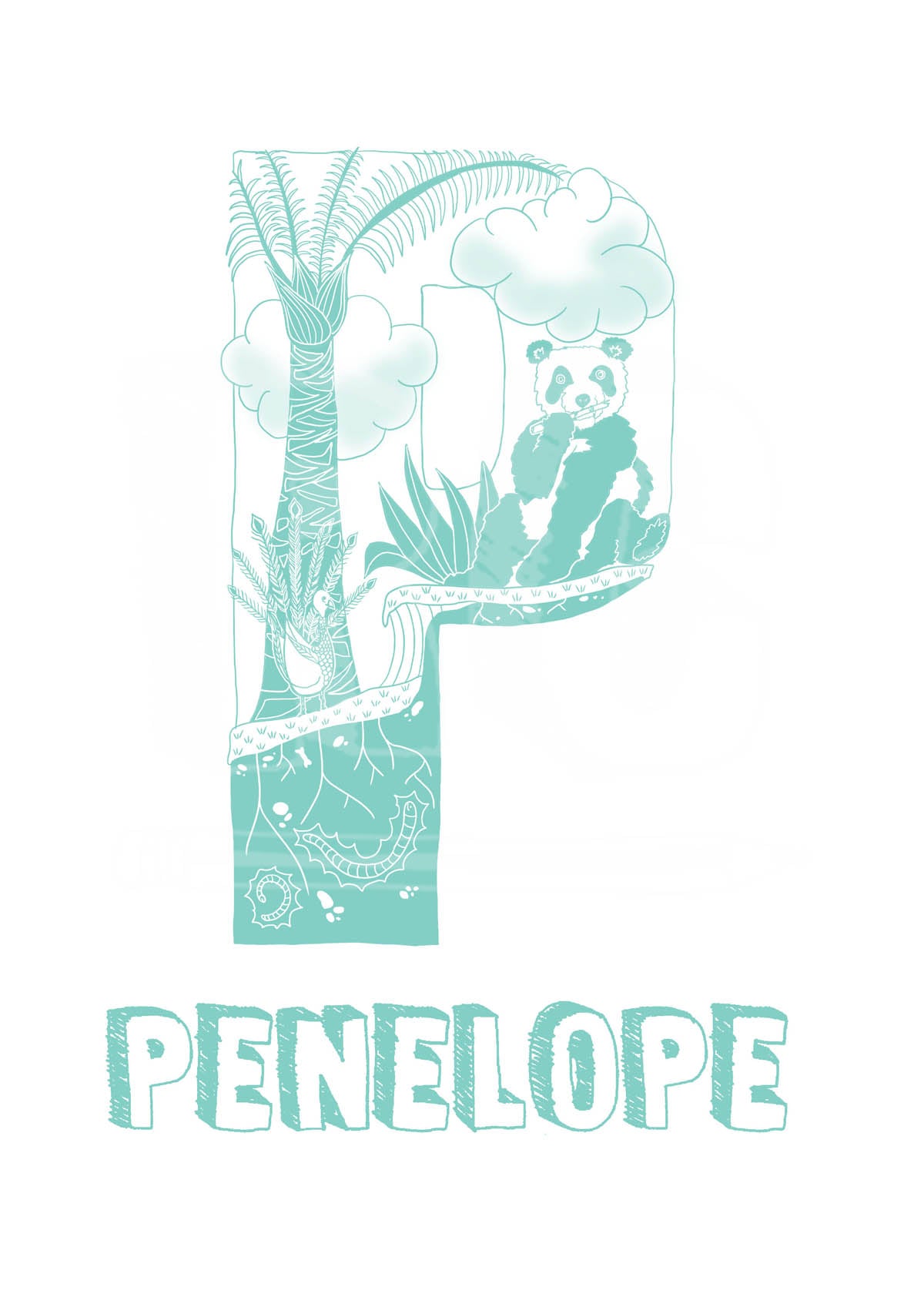 P - SINGLE LETTER & NAME
