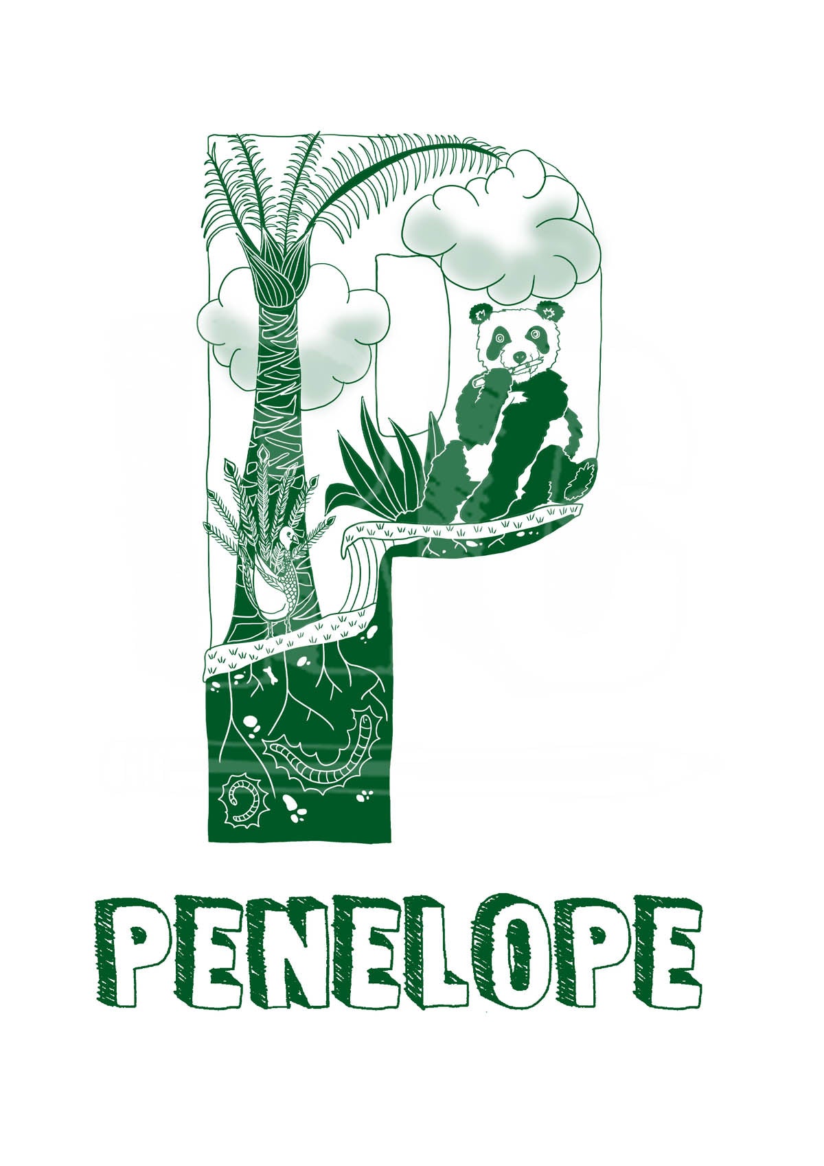 P - SINGLE LETTER & NAME