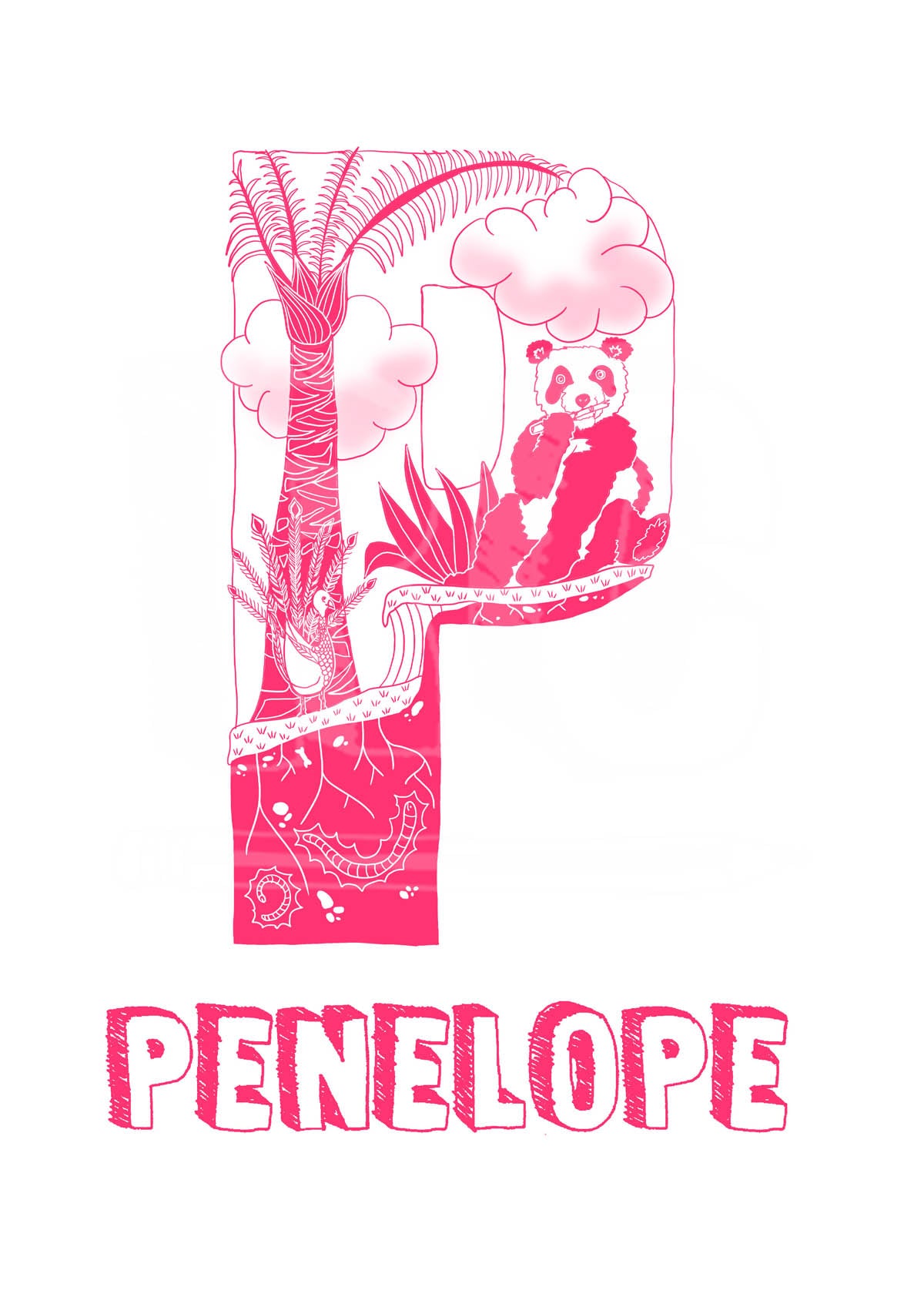 P - SINGLE LETTER & NAME
