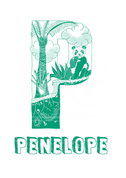 P - SINGLE LETTER & NAME