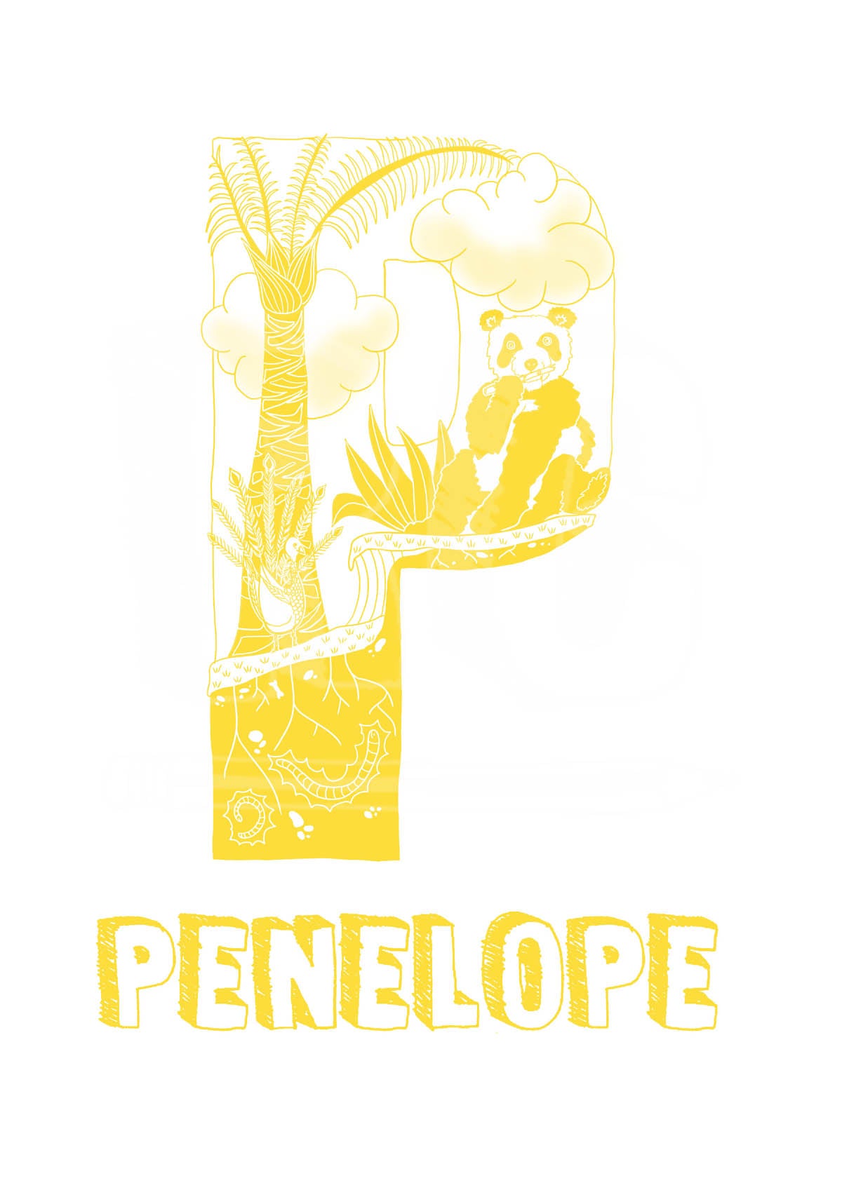 P - SINGLE LETTER & NAME