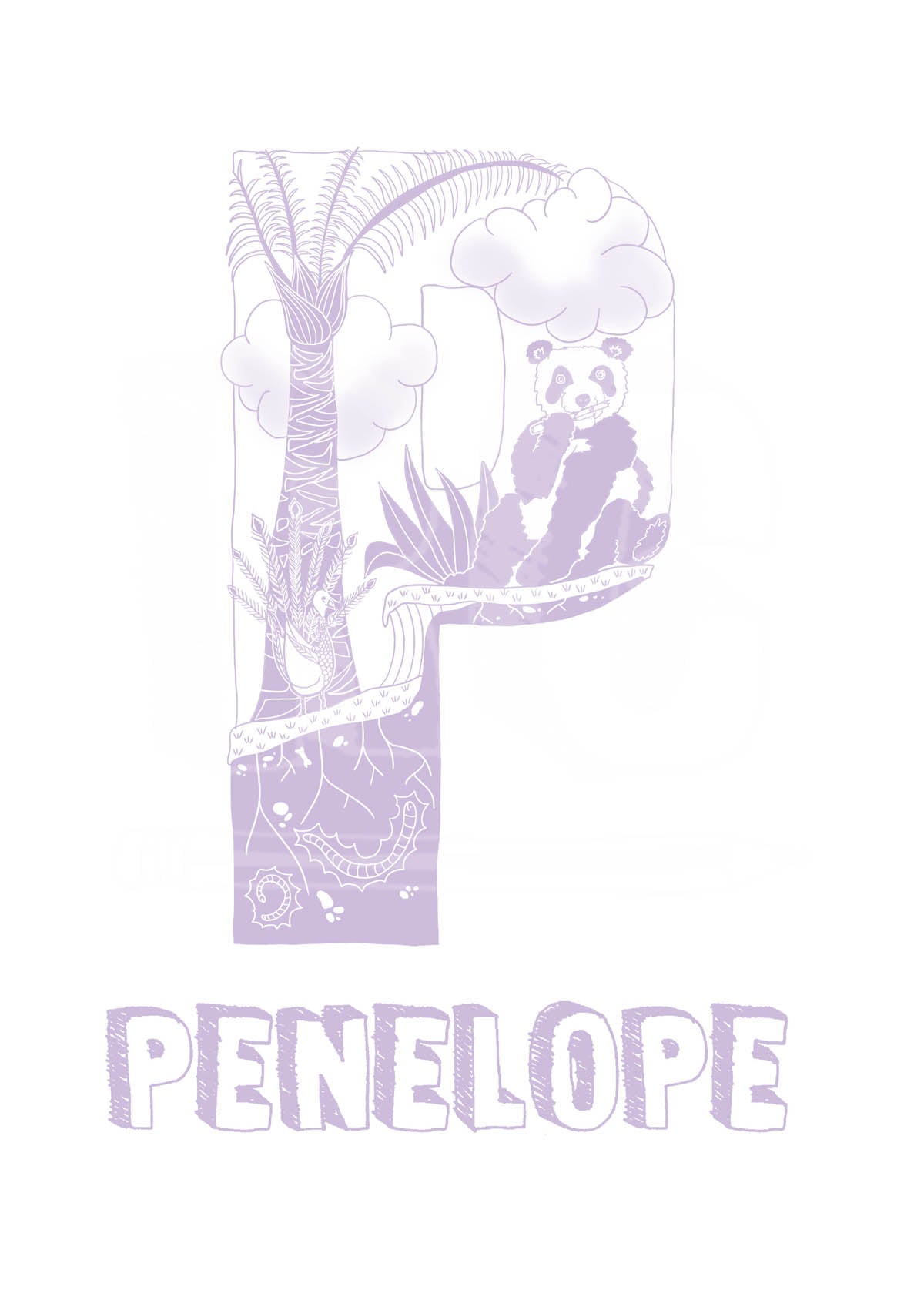 P - SINGLE LETTER & NAME