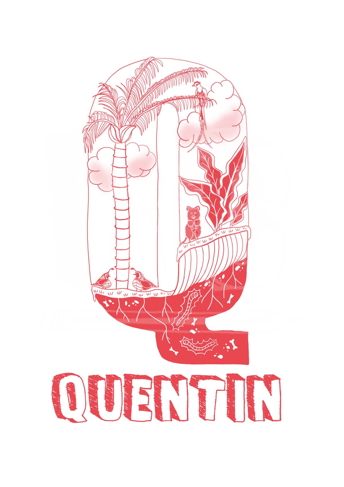 Q - SINGLE LETTER & NAME