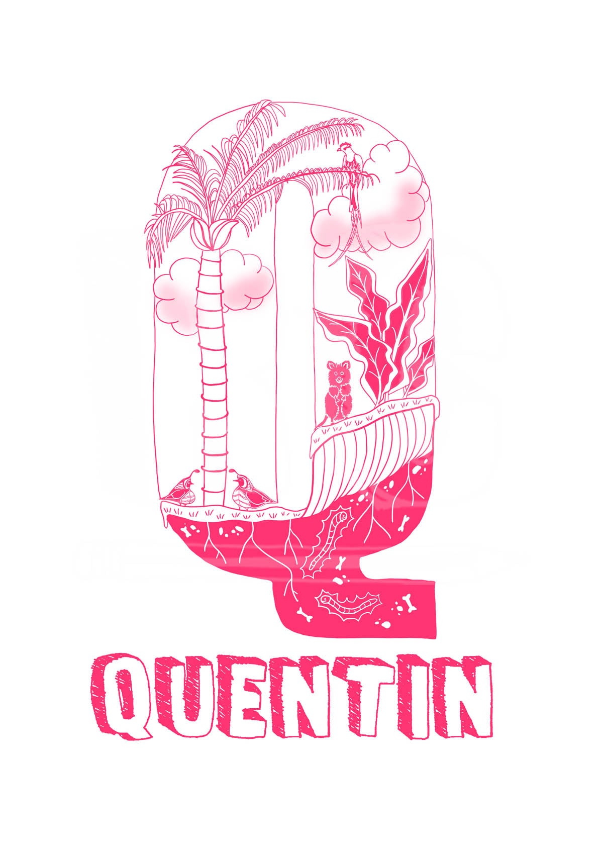 Q - SINGLE LETTER & NAME