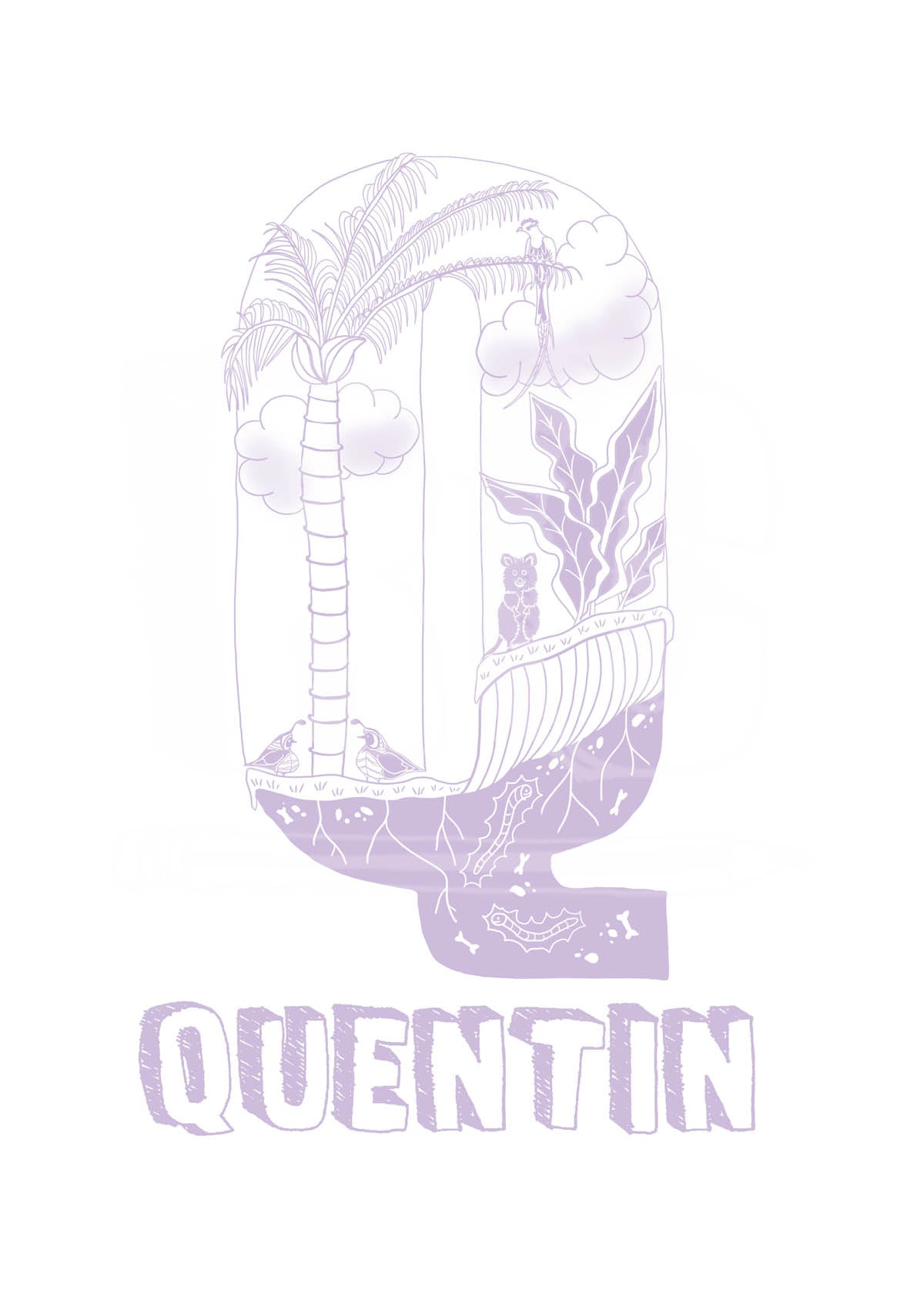 Q - SINGLE LETTER & NAME